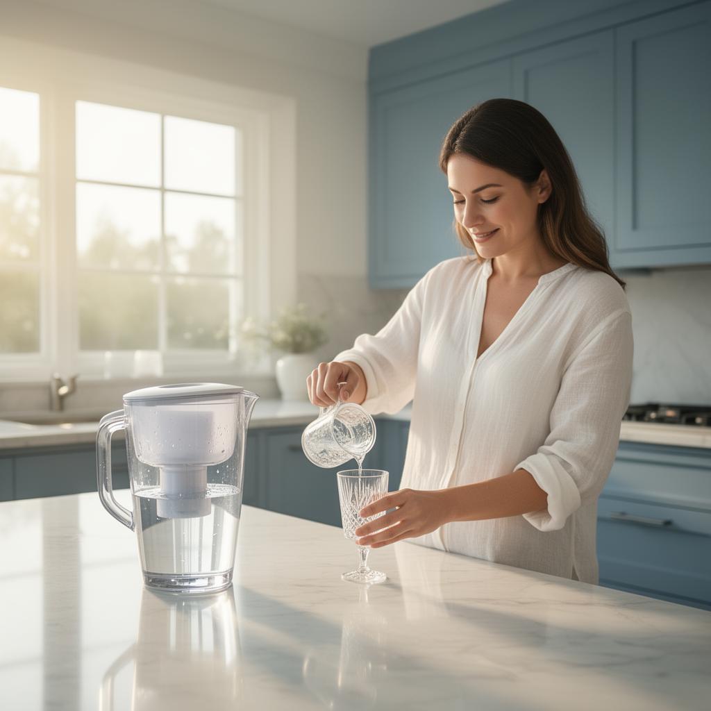 Clean water in a beautiful modern kitchen